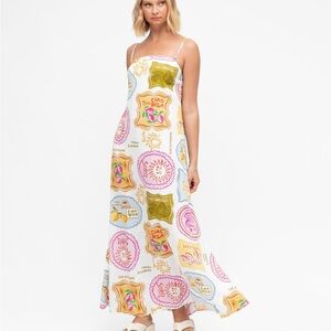 NWT Paper Heart Colorful Printed Maxi Dress